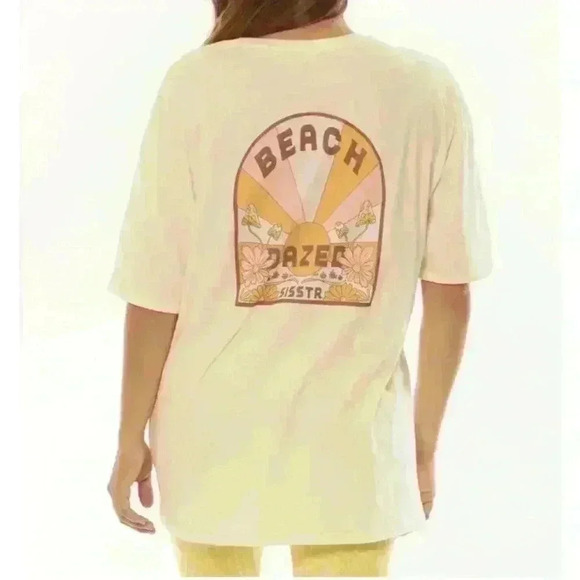 BEACH DAZE SS KNIT SLOUCH TEE - Picture 1 of 8